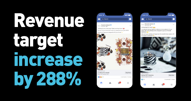 Image copy: Revenue target increase by 288%